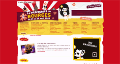 Desktop Screenshot of edition2009.printemps-bourges.com